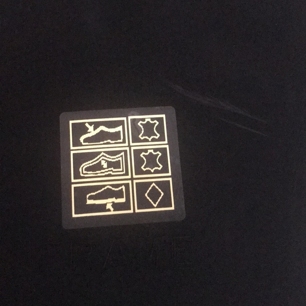 Frame Le Osborne Black Brown Python Embossed Leat… - image 3